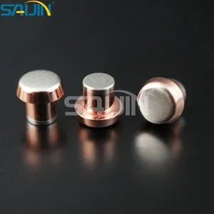 Tri-metal Contact Rivets recommend_AgZnO/Cu/AgZnO Tri-metal Contact Rivets